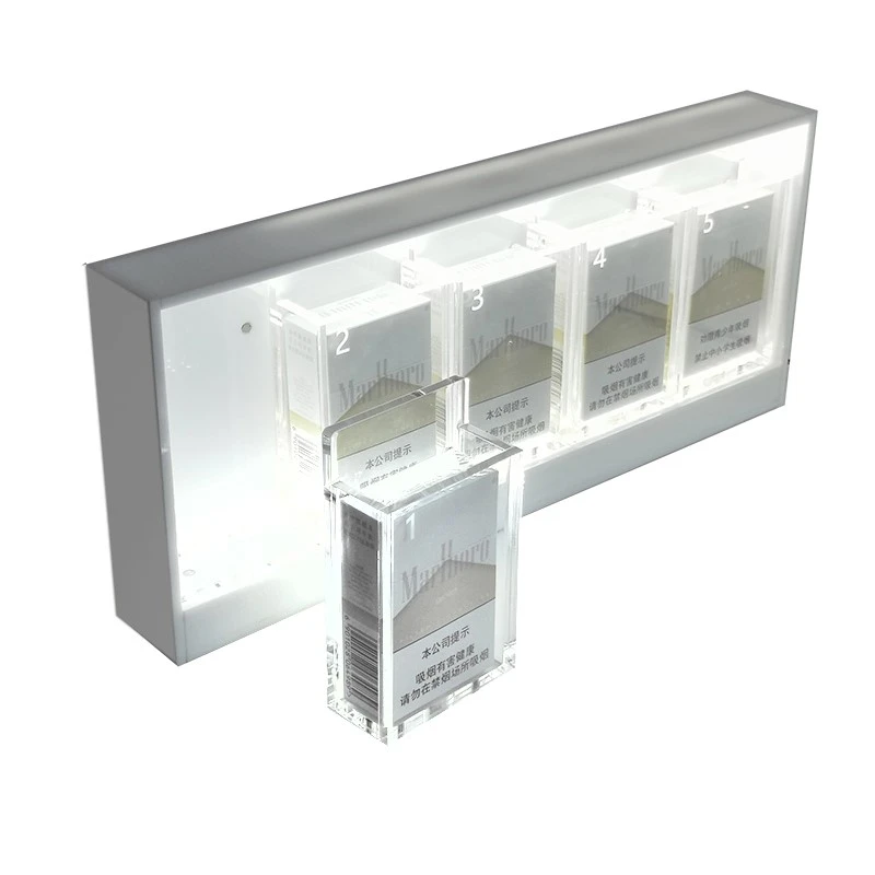 Wall mounted cigarette display rack Wall mounted cigarette display rack